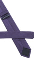 Seidenfalter Basic Picoté Krawatte - 6 cm - Rückseite der Krawatte - Lila