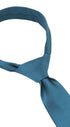 Seidenfalter Basic Uni Krawatte - 6 cm - gebundener Knoten nur zur Veranschaulichung (ist nicht vorgebunden, wie beispielsweise die Zip Krawatte) - Petrol