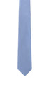 Seidenfalter Basic Uni Krawatte - 6 cm - Vorderseite der Krawatte - Hellblau