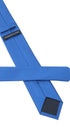 Seidenfalter Basic Uni Krawatte - 6 cm - Rückseite der Krawatte - Royalblau
