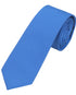 Seidenfalter Basic Uni Krawatte - 6 cm - Design und Farbe der Krawatte - Royalblau