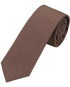 Seidenfalter Basic Uni Krawatte - 6 cm - Design und Farbe der Krawatte - Mittelbraun