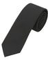 Seidenfalter Basic Uni Krawatte - 6 cm - Design und Farbe der Krawatte - Schwarz