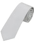 Seidenfalter Basic Uni Krawatte - 6 cm - Design und Farbe der Krawatte - Silber