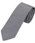 Seidenfalter Basic Uni Krawatte - 6 cm - Design und Farbe der Krawatte - Dunkelgrau