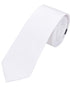 Seidenfalter Basic Uni Krawatte - 6 cm - Design und Farbe der Krawatte - Weiß