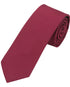 Seidenfalter Basic Uni Krawatte - 6 cm - Design und Farbe der Krawatte - Wein