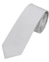 Seidenfalter Basic Uni Krawatte - 6 cm - Design und Farbe der Krawatte - Hellgrau