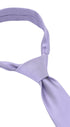 Seidenfalter Basic Uni Krawatte - 6 cm - gebundener Knoten nur zur Veranschaulichung (ist nicht vorgebunden, wie beispielsweise die Zip Krawatte) - Flieder