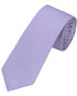 Seidenfalter Basic Uni Krawatte - 6 cm - Design und Farbe der Krawatte - Flieder