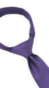Seidenfalter Basic Uni Krawatte - 6 cm - gebundener Knoten nur zur Veranschaulichung (ist nicht vorgebunden, wie beispielsweise die Zip Krawatte) - Lila