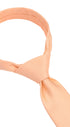 Seidenfalter Pastell Krawatte - 6 cm - gebundener Knoten nur zur Veranschaulichung (ist nicht vorgebunden, wie beispielsweise die Zip Krawatte) - Apricot