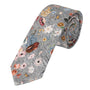 Prince Bowtie Krawatte mit floralem Druck - Design und Farbe der Krawatte - Grau