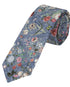 Prince Bowtie Krawatte mit floralem Druck - Design und Farbe der Krawatte - Blau