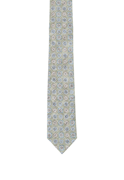 Tie with a floral print