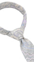 Prince Bowtie Krawatte Paisley - gebundener Knoten nur zur Veranschaulichung (ist nicht vorgebunden) - Hellgrau