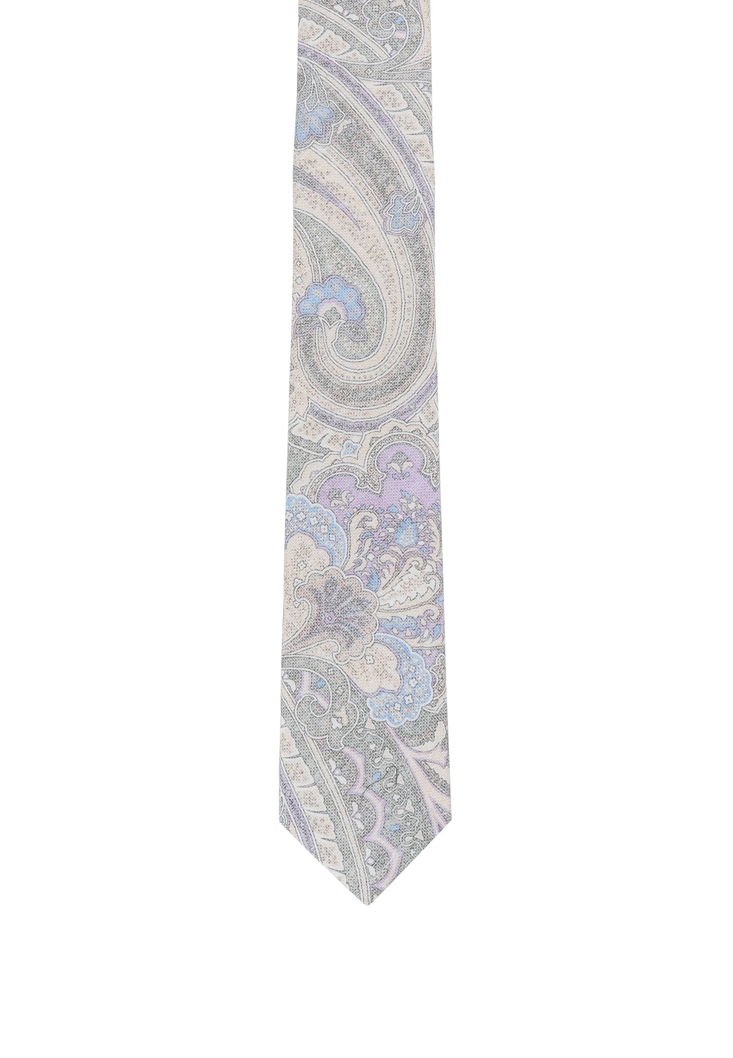 Tie with a floral print