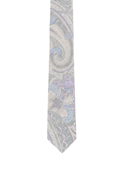 Tie with a floral print