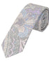 Prince Bowtie Krawatte Paisley - Design und Farbe der Krawatte - Hellgrau
