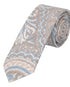 Prince Bowtie Krawatte Paisley - Design und Farbe der Krawatte - Hellbeige