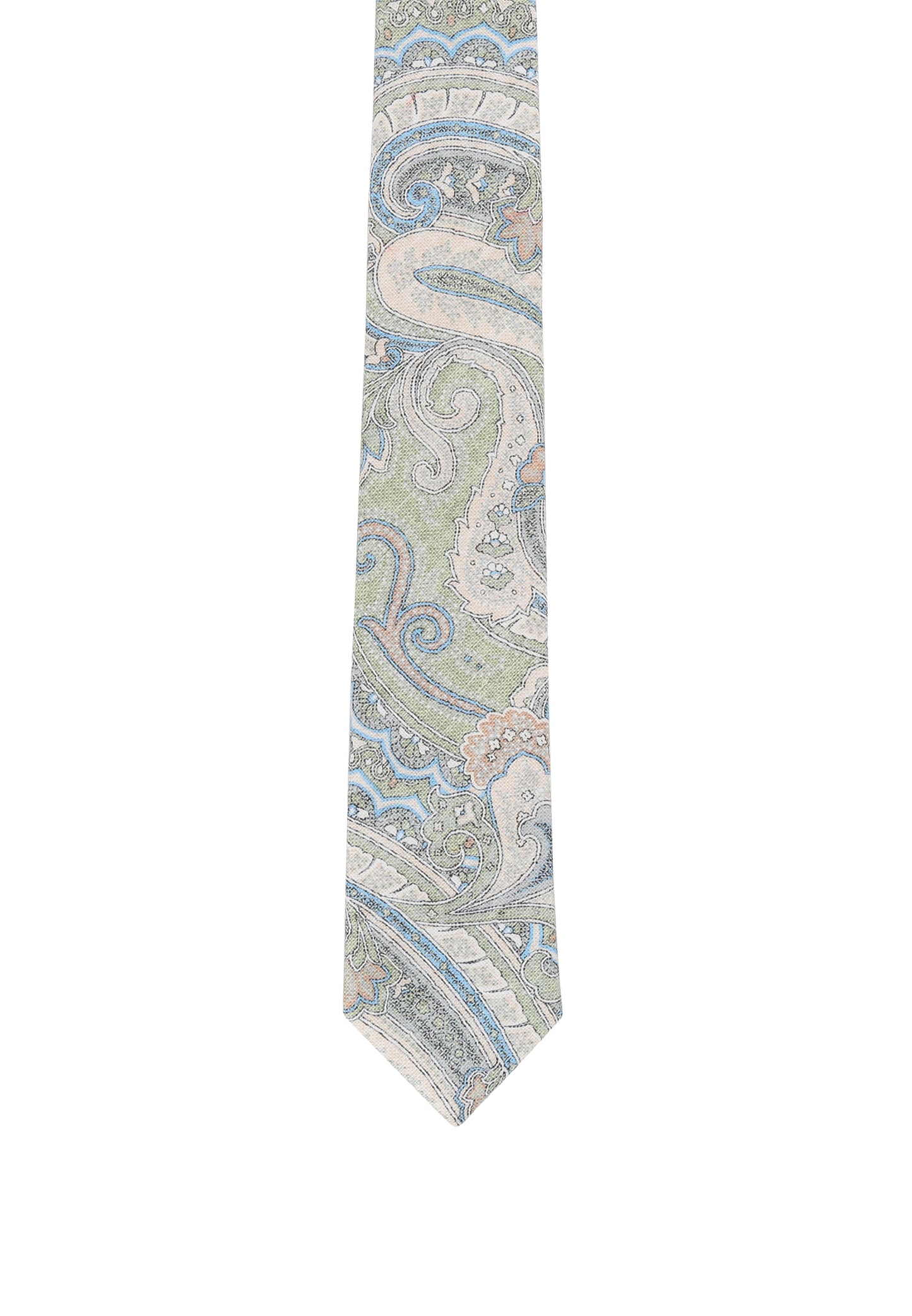 Tie with a floral print