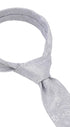 Prince Bowtie Krawatte Paisley - 100% Seide - gebundener Knoten nur zur Veranschaulichung (ist nicht vorgebunden) - Hellgrau