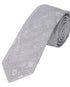 Prince Bowtie Krawatte Paisley - 100% Seide - Design und Farbe der Krawatte - Hellgrau