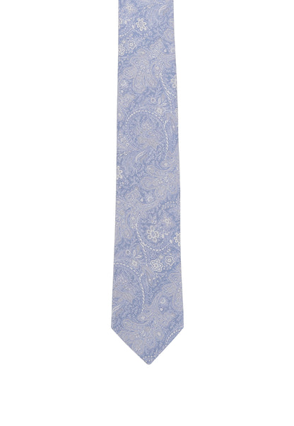 Tie with a floral print