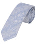 Prince Bowtie Krawatte Paisley - 100% Seide - Design und Farbe der Krawatte - Hellblau