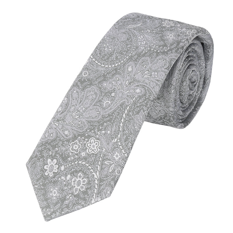 Prince Bowtie Krawatte Paisley - 100% Seide - Design und Farbe der Krawatte - Mint