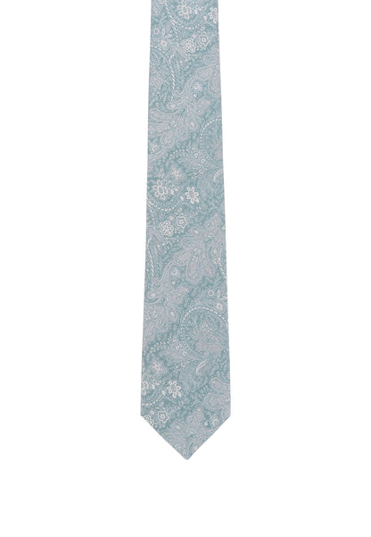 Tie with a floral print