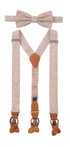 Prince Bowtie Hosenträger Set im sportiven Leinenlook - Melba