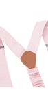 Prince Bowtie Hosenträger aus 100% Seide - Rückenteil - Altrosa
