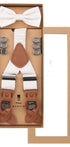 Prince Bowtie Hosenträger Set aus 100% Seide - Box - Off-White