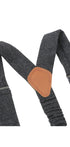 Prince Bowtie Hosenträger in Wolloptik - Rückenteil - Anthrazit