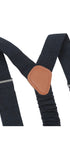 Prince Bowtie Hosenträger in Wolloptik - Rückenteil - Marine