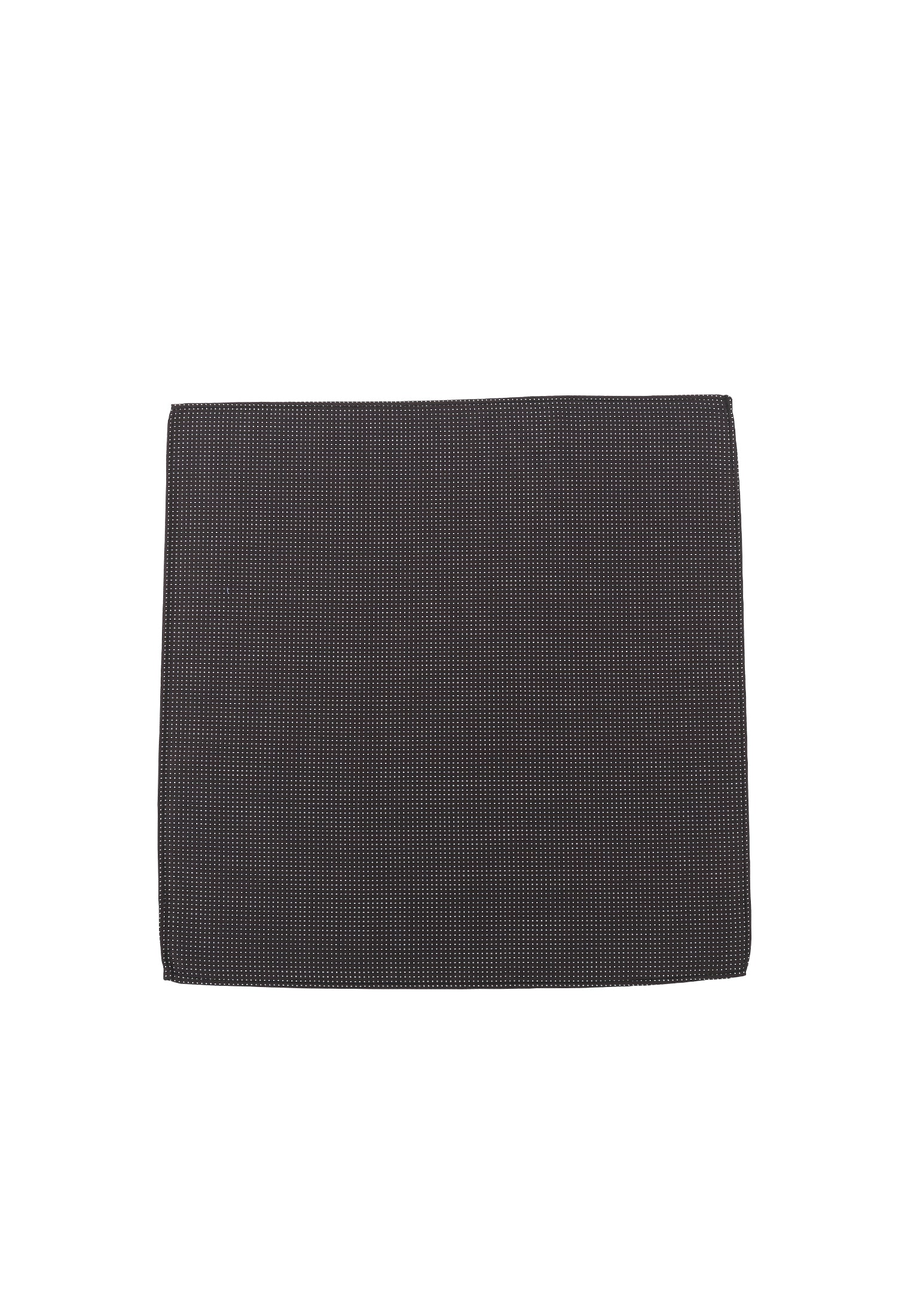 Seidenfalter Basic Picoté Einstecktuch - Einstecktuch ausgelegt - Dunkelbraun