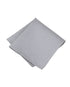 Seidenfalter Basic Picoté Einstecktuch - Einstecktuch gefaltet - Silber