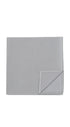 Seidenfalter Basic Picoté Einstecktuch - Vorder- und Rückseite des Einstecktuchs - Grau