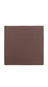 Seidenfalter Basic Uni Einstecktuch - Einstecktuch ausgelegt - Mittelbraun