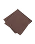Seidenfalter Basic Uni Einstecktuch - Einstecktuch gefaltet - Mittelbraun
