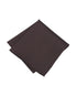 Seidenfalter Basic Uni Einstecktuch - Einstecktuch gefaltet - Dunkelbraun