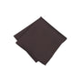 Seidenfalter Basic Uni Einstecktuch - Einstecktuch gefaltet - Dunkelbraun