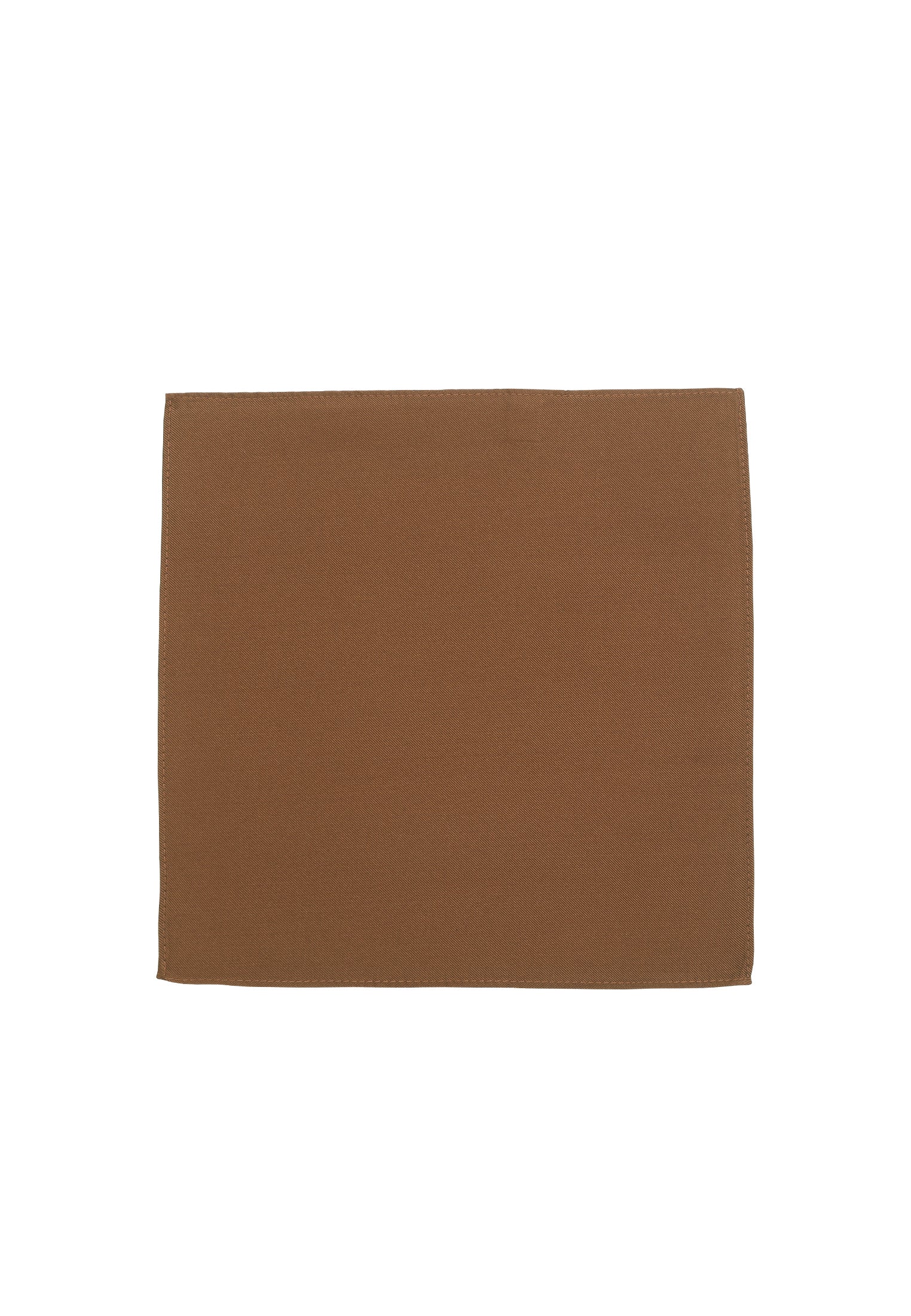 Seidenfalter Basic Uni Einstecktuch - Einstecktuch ausgelegt - Terra