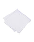 Seidenfalter Basic Uni Einstecktuch - Einstecktuch gefaltet - Weiß
