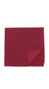 Seidenfalter Basic Uni Einstecktuch - Vorder- und Rückseite des Einstecktuchs - Bordeaux