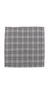Prince Bowtie Einstecktuch mit genialem Karo - Einstecktuch ausgelegt - Grau