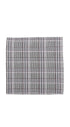 Prince Bowtie Einstecktuch im erfrischenden Karo - Einstecktuch ausgelegt - Grau/Blau