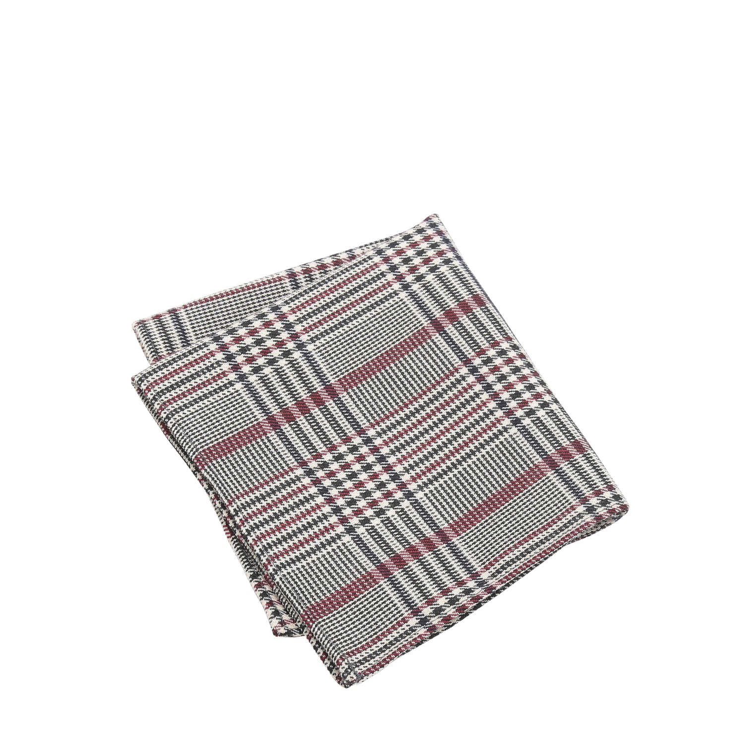 Prince Bowtie Einstecktuch im Vintage Look - Einstecktuch gefaltet - Beige/Bordeaux