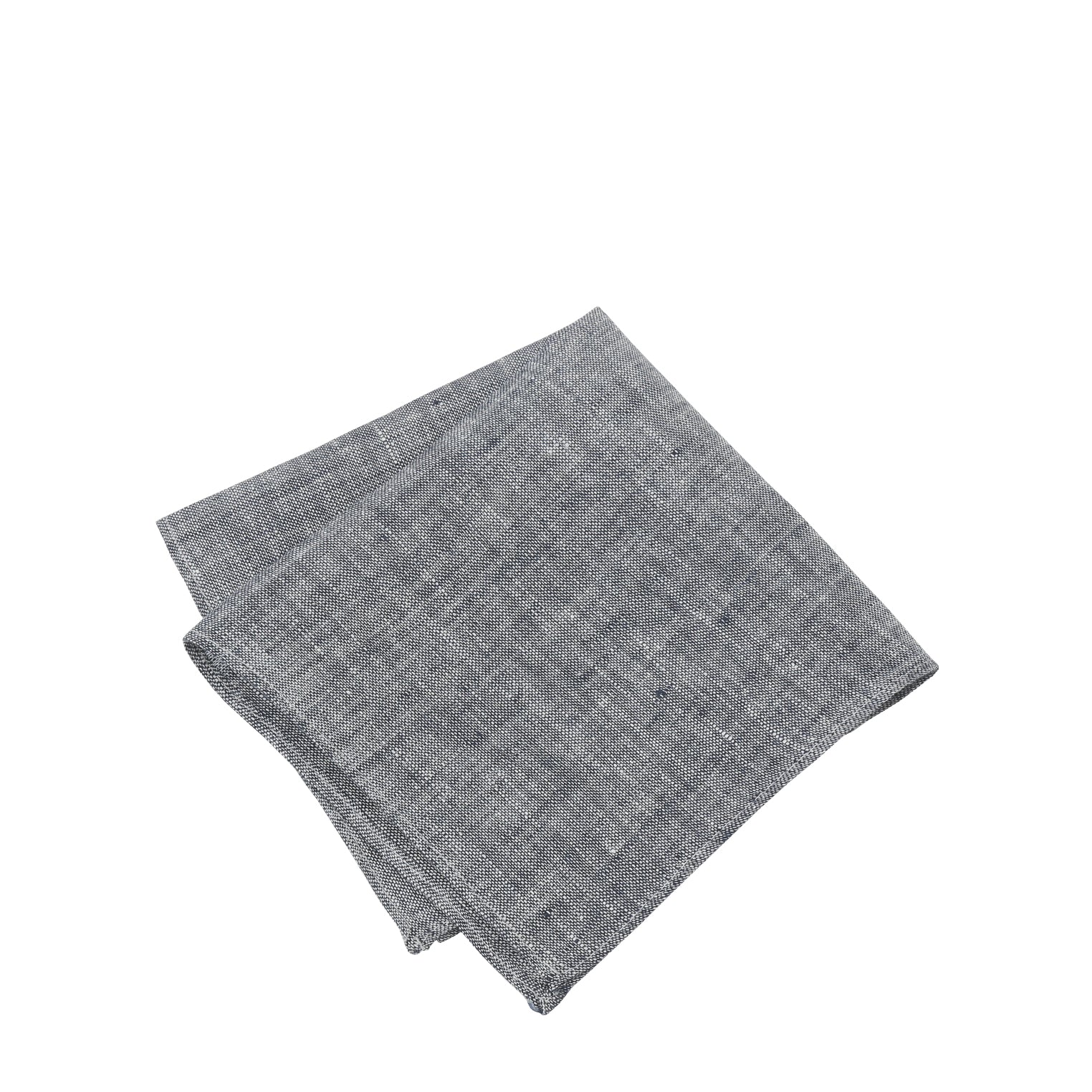 Prince Bowtie Einstecktuch im sportiven Leinenlook - Einstecktuch gefaltet - Blau